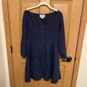 Anthropologie Folk by Hansel from Basel Navy Dress - Size S